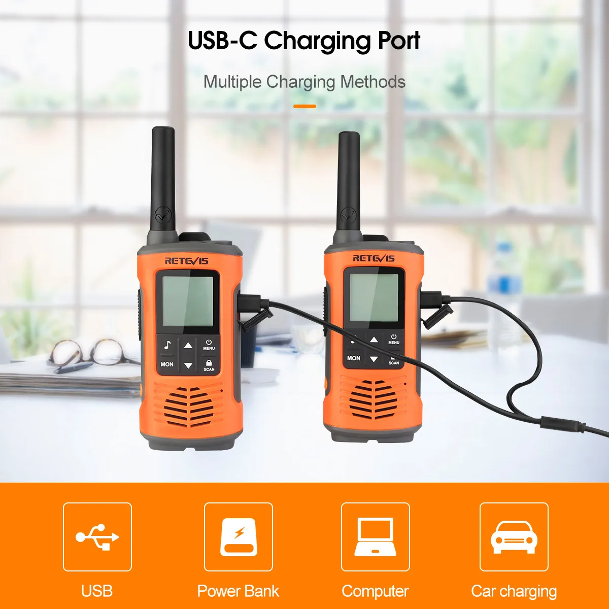 Retevis RT45P Walkie Talkie IP67 Водонепроницаемый 2 шт. PMR446 Walkie-talkies для взрослых Motorola