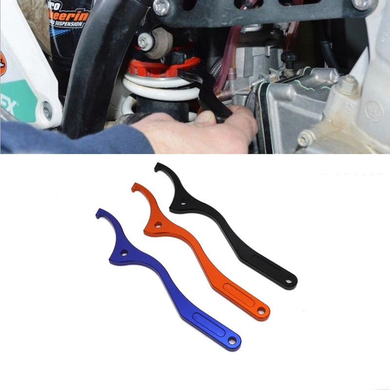 

Motorcycle Rear Damping Shock Absorber Spanner Wrench Tool For SX SXF XC XCW EXCF XCFW 125 150 200 250 300 350 450 500 EXC