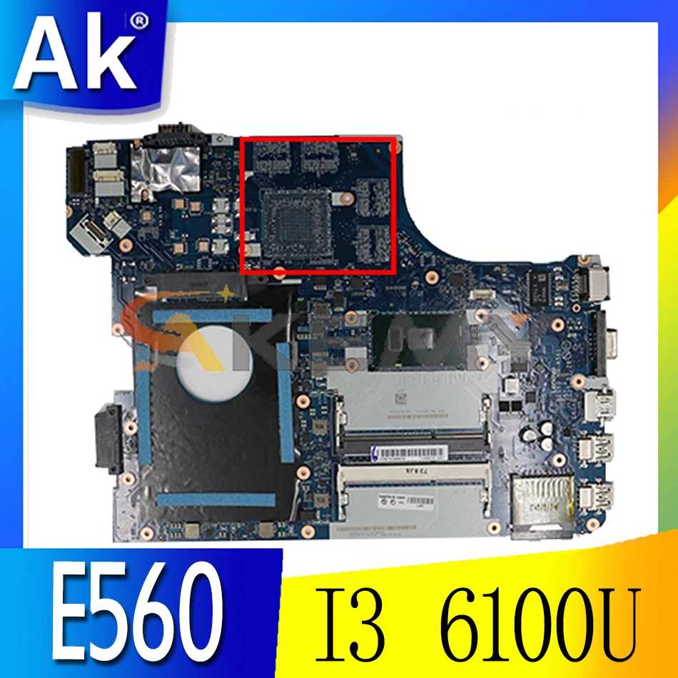 

Akemy BE560 NM-A561 материнская плата для ноутбука Lenovo Thinkpad E560 E560C Материнская плата ноутбука FRU 01AW102 процессор I3 6100U DDR3 100% тесты работы
