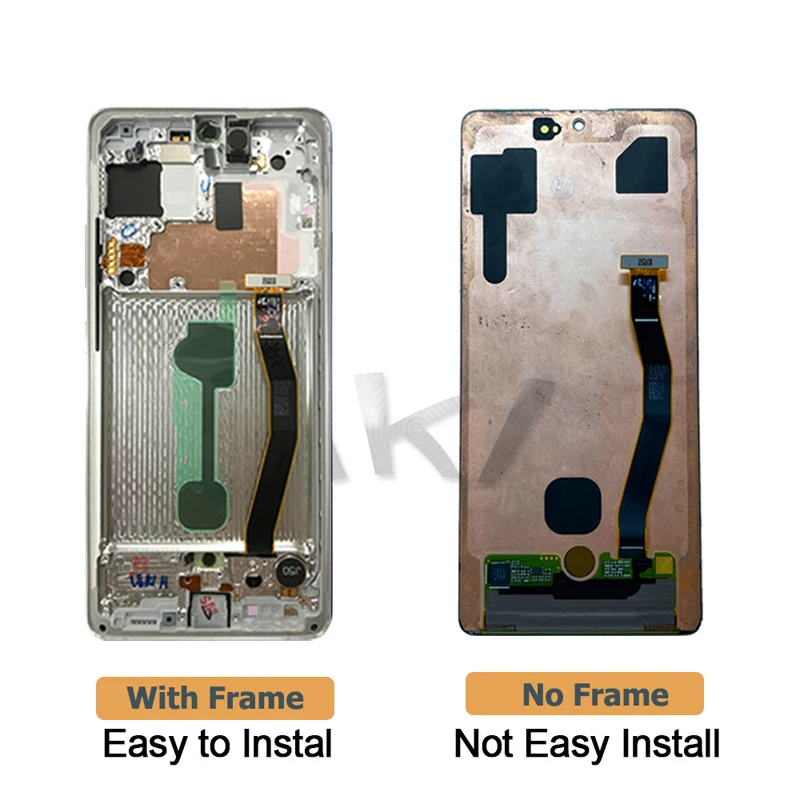 Pantalla LCD t&aacute;ctil de 100% pulgadas para SAMSUNG Galaxy S10 Lite G770F, montaje de digitalizador con herramientas gratuitas, color blanco/Negro, probado al 6,7-1