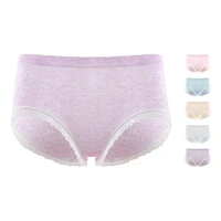 seamless underwear women sexy lingerie female colored cotton panties stripes japanese girls lace briefs plus size breathable