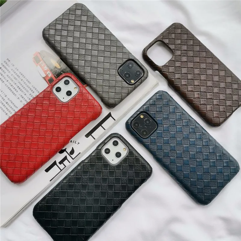 Модный тканый кожаный чехол для телефона из искусственной кожи iPhone 11 Pro Max X XS XR 6 6S 7