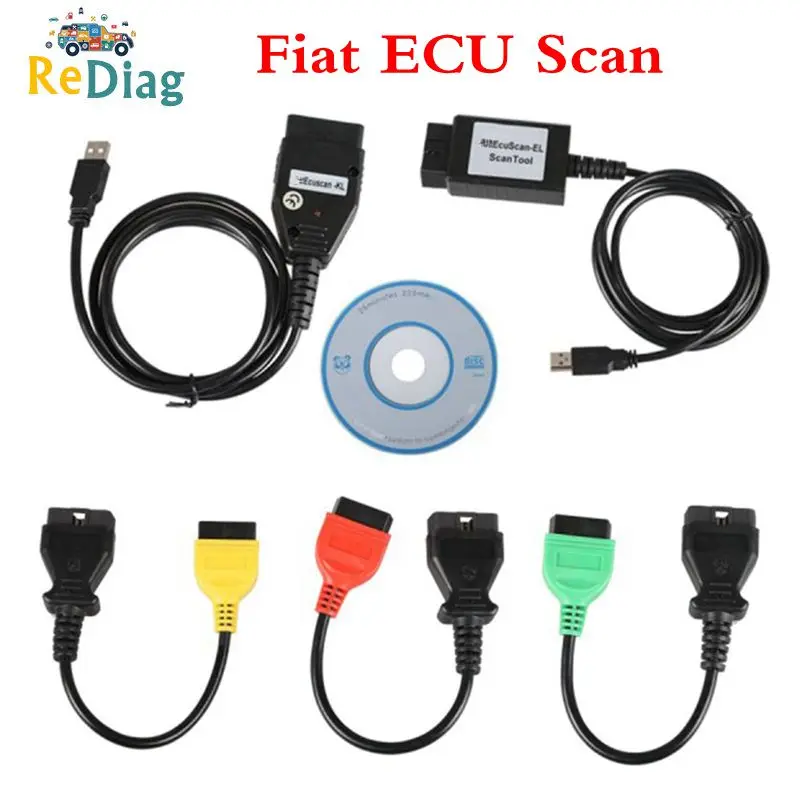Новейший OBD2 разъем Диагностический кабель для Fiat ECU сканирования MultiECUScan адаптер для Fiat/Alfa Romeo/Lancia OBD сканер