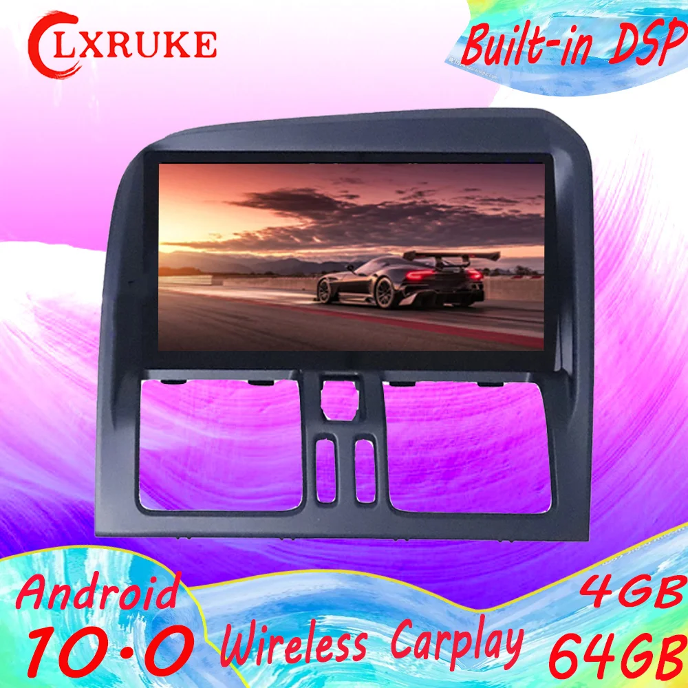 

4+64G For Volvo XC60 2009-2017 Car Android 10.0 Carplay DSP Multimedia Player Auto Stereo tape recorder Navigation GPS head unit