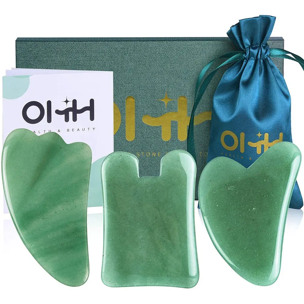 

3pcs/set Gua Sha Massage Tools Resin Massage Board Facial Massager Trigger Point Treatment Guasha Tool