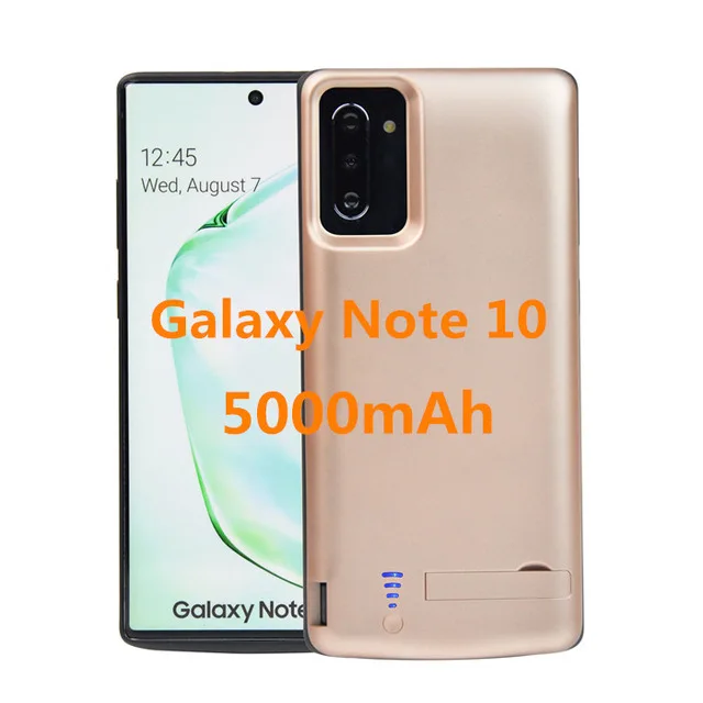 Glod 6000 мАч ультра тонкий резервный внешний аккумулятор чехол s для samsung Note 10 чехол для внешнего аккумулятора чехол s для samsung Galaxy Note 10 Plus - Цвет: Glod