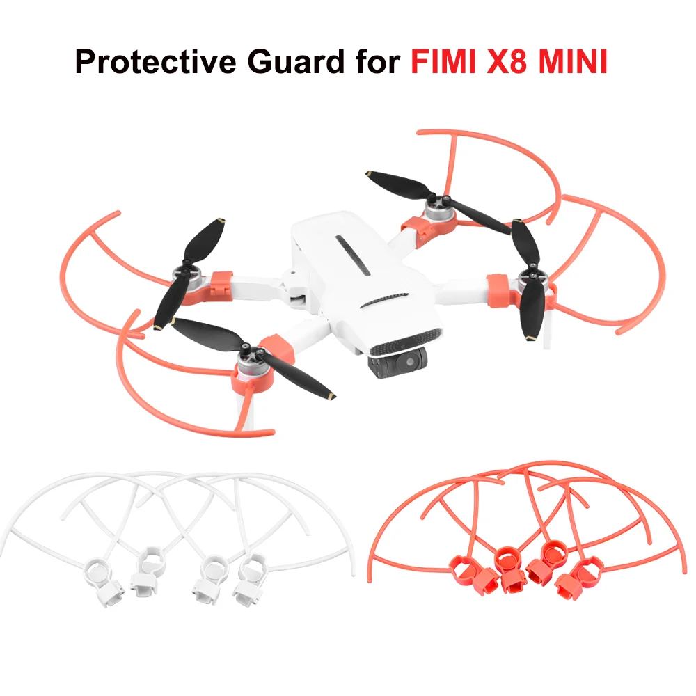 

4Pcs Drone Propeller Guard For FIMI X8 MINI Quick Release Propeller Protective Ring Protector Cage landing Gear Accessories