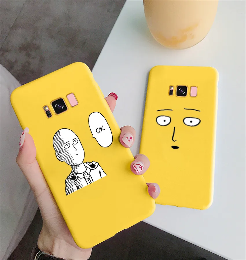 Мультяшный Аниме One Punch Man чехол для Samsung Galaxy S8 s9 plus s10 lite note 9 мягкое силиконовое