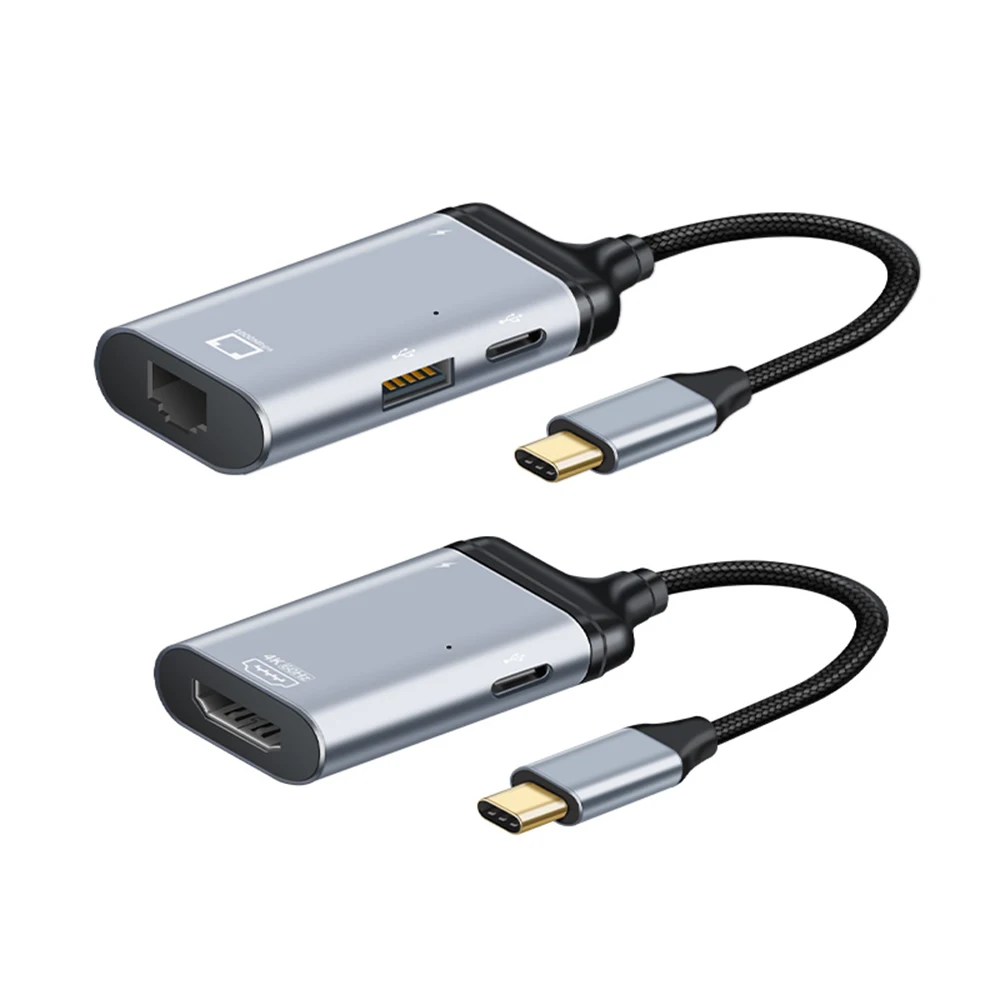 

ihuigol 4K/8K Type C to HDMI-compatible/RJ45/VGA/DP/Mini DP Adapter Fast Charging For Macbook Pro Samsung S9 S20 Video Converter