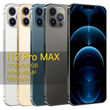 Teléfono Inteligente I12 Pro Max, versión Global, 5G, 10 núcleos, 6,7 pulgadas, 5800mAh, Android 10, 12GB, 512GB, desbloqueo, 4G (2)