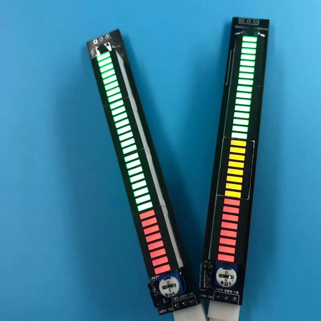 

Car a refitted mono audio rhythm lamp power amplifier level lamp music beat spectrum led volume indicator