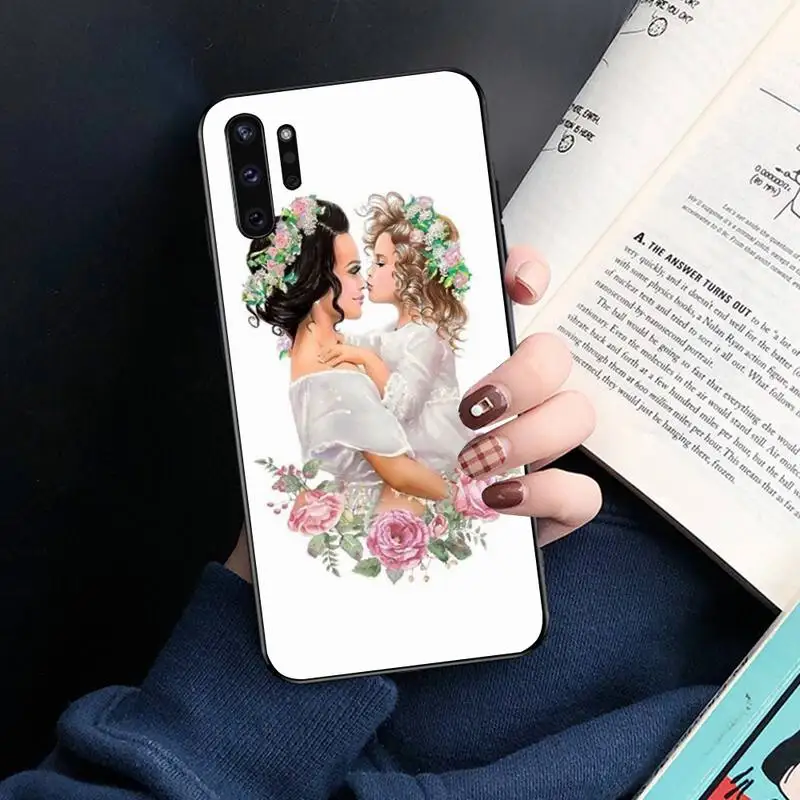 Чехол для телефона baby Mama Super Mom Girl черный чехол из ТПУ с корпусом Samsung Note 7 8 9 10 pro Galaxy