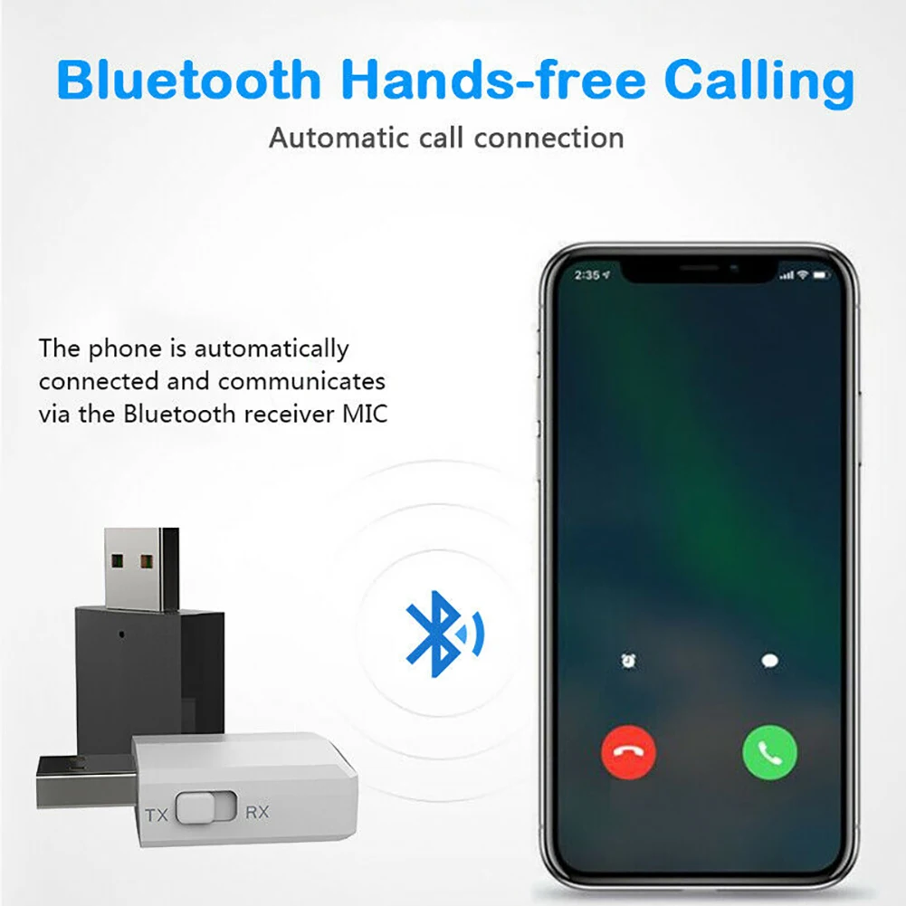 3 в 1 USB Bluetooth 5 0 адаптер передатчик ТВ приемник Беспроводные адаптеры для ПК