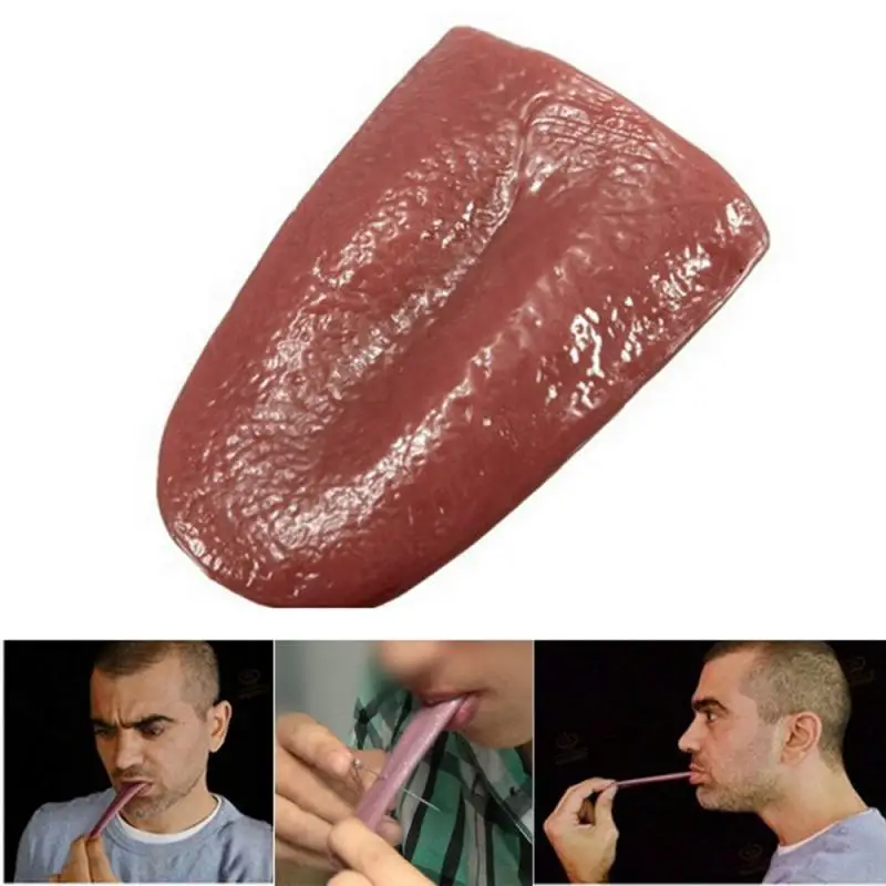 2021 страшные забавные новые трюки имитация языка искусственные резиновые языки