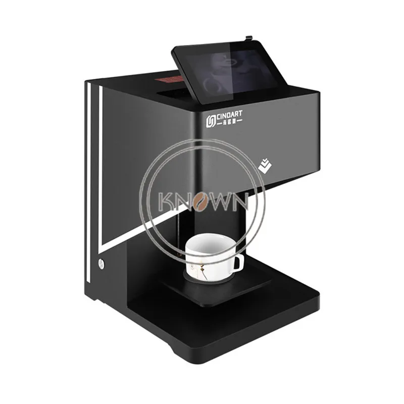 

3D Coffee Printer 4 cup Automatic Cake Printer Chocolate Selfie Printer coffee Printing machine for Cappuccino Biscuits