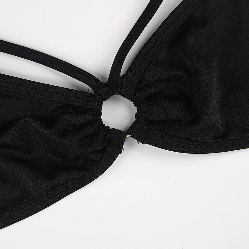 Missomo Новый Модный женский черный простой сексуальный кружевной бюстгальтер