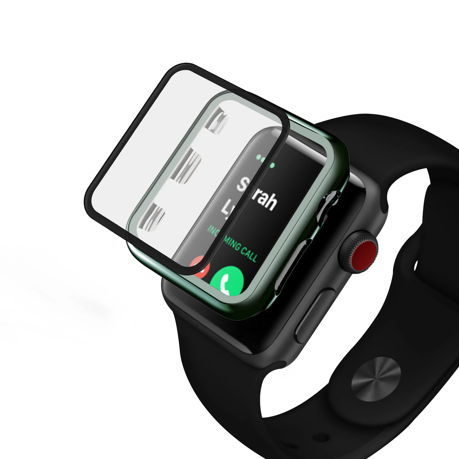 PC Пластиковый корпус для Apple Watch 44 мм 40 Защитная пленка экрана iwatch 42 38 серия 5 4 3 2