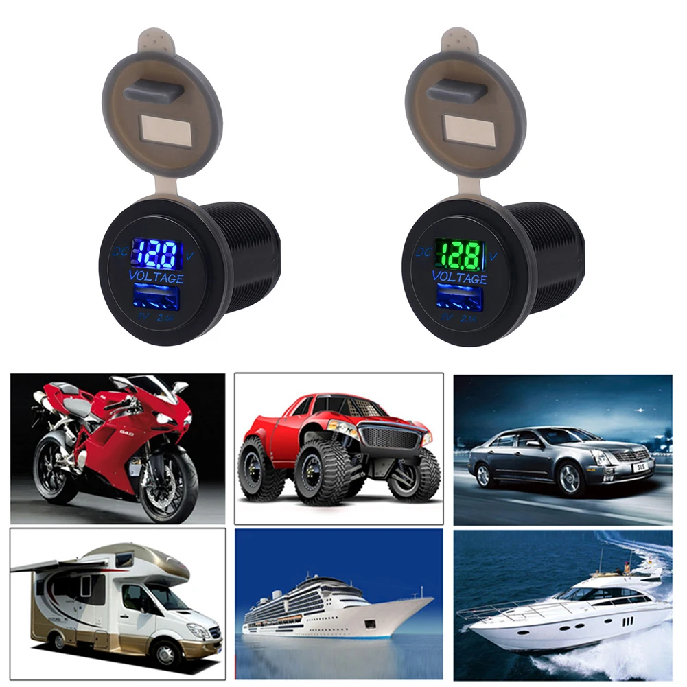 Универсальное автомобильное usb-устройство для зарядки телефона 12/24 в