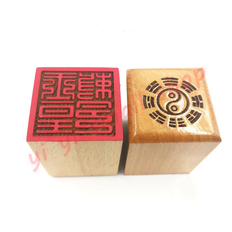 

Taoist articles, jade emperor seal, jade emperor imperial edict seal, 5cm, single side, peach wood seal, Taoist magic ware