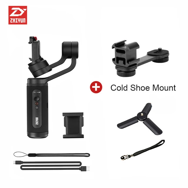 add Mic-Mount Zhiyun Smooth Q2 3-осевой ручной смартфон Gimbal стабилизатор pk DJI Osmo Mobile 3 2 - Цвет: add Mic-Mount