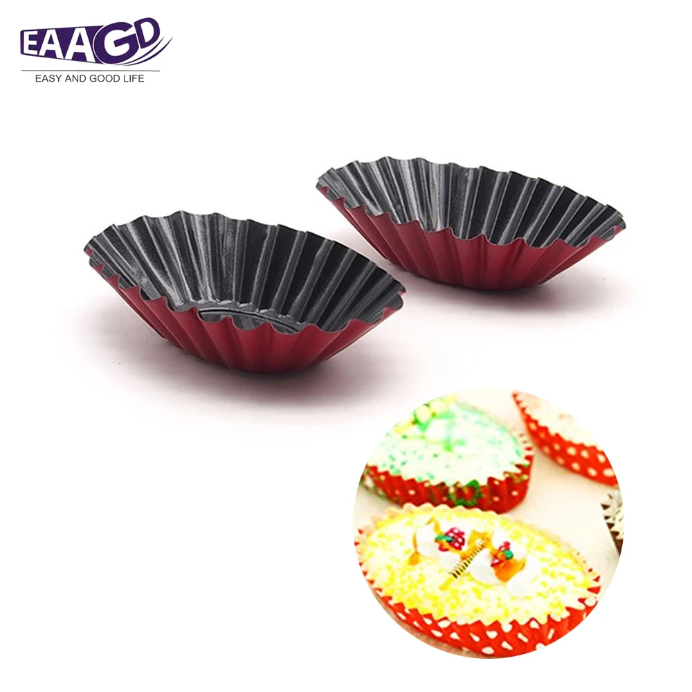 1 шт. кухонная Хризантема овальное яйцо Tart Алюминиевая антипригарная мини кекс