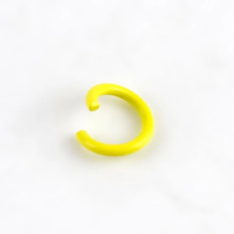 11Yellow Meetee 100 шт 1,2*8 мм конфетные цвета маленькое металлическое кольцо соединение открытие уплотнительное кольцо Пряжка DIY брелок сумка ювелирные аксессуары BD480 - Цвет: 11Yellow