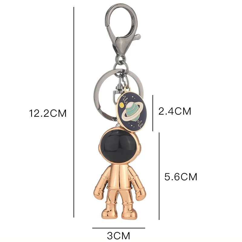 

Cute 4 Colors Acrylic Robot Spaceman Keychain Women Lovely Universe Planet Key Chain Jewelry Bag Pendant Key Ring for Girls Gift