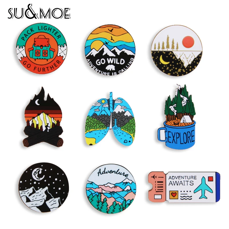 На открытом воздухе горы Звездная ночь акриловые эмали штырь пользовательский