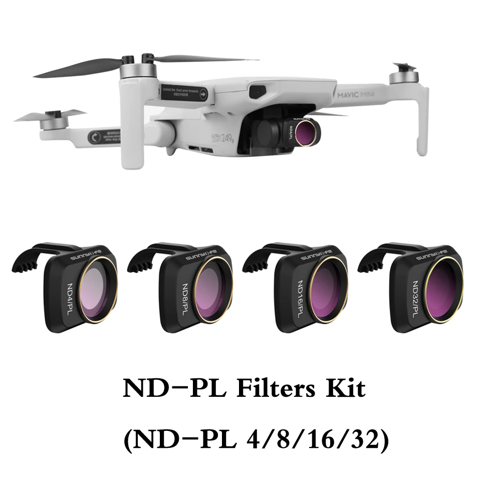 Набор фильтров для мини-камеры DJI Mavic ND/ND PL/CPL/MCUV | Электроника