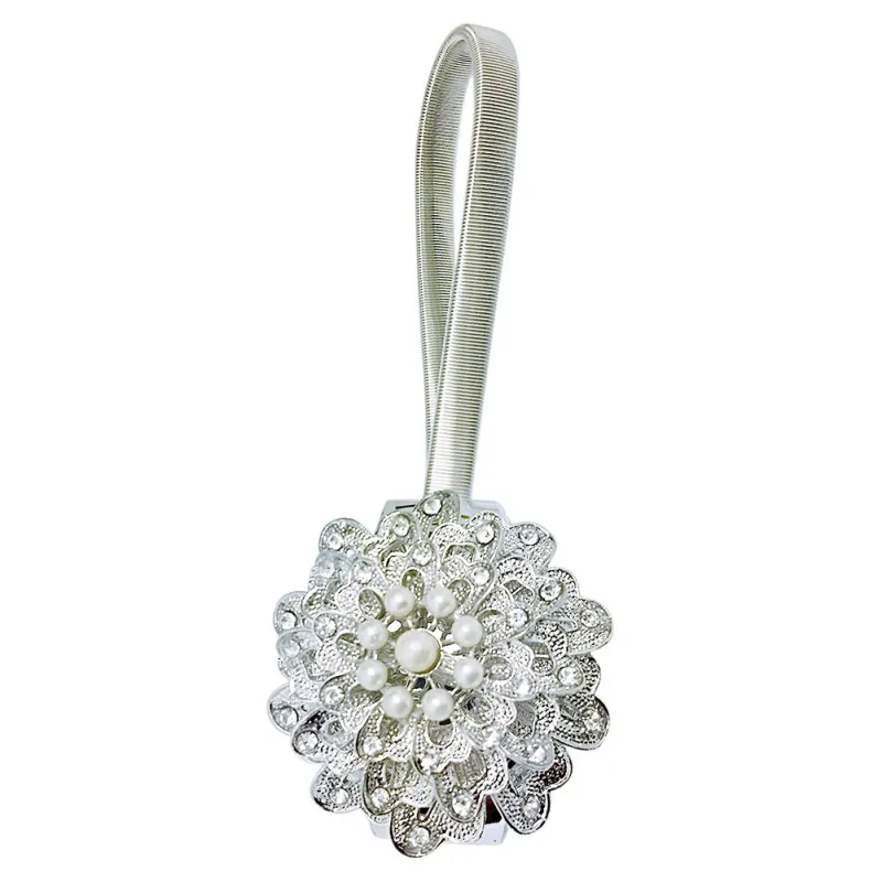 Стразы цветочный магнит формы подхват для штор магнитная пряжка Окно Скрининг