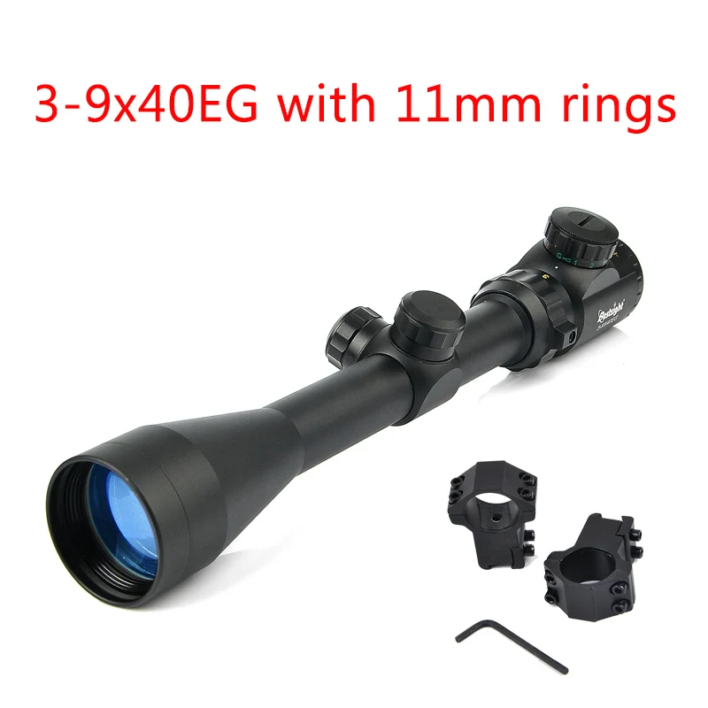 3-9X40 прицел тактический прицел охотничьи прицелы Luneta Para винтовка охотничья страйкбольная пневматическая ружья прицел - Цвет: 3-9x40 EG