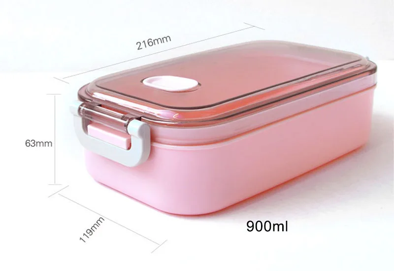 Высокое качество Портативный Ланч-бокс 900 мл Bento box для еды Складная столовая посуда контейнер для еды миска