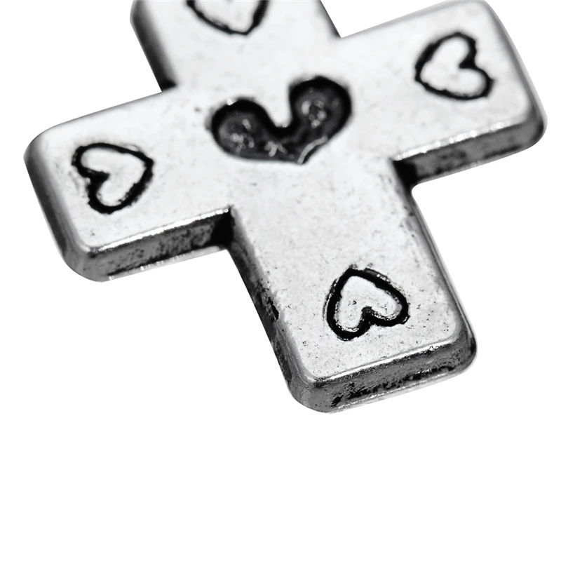 Skyrim 20 шт./лот Очаровательные Подвески вдохновляющие Сердце и крест дизайн DIY Шарм