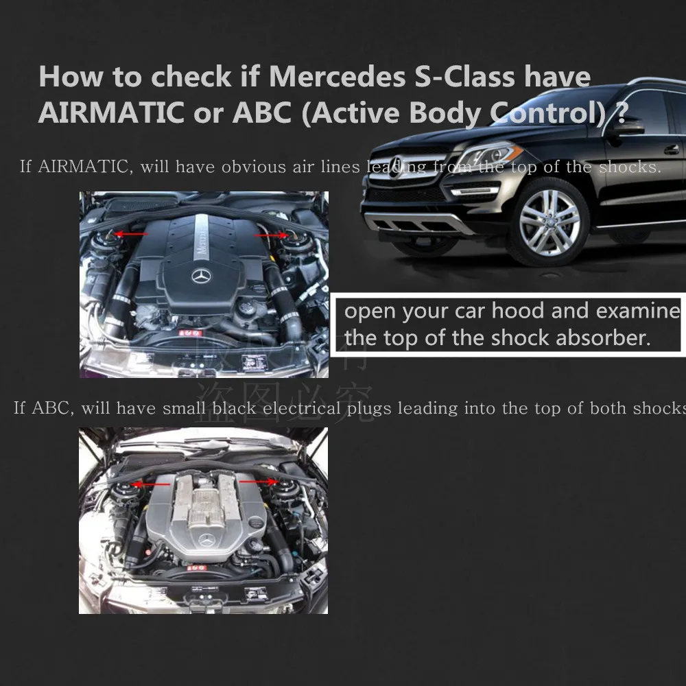 Задняя левая гидравлическая амортизационная стойка для Mercedes Benz SL Class R230 с