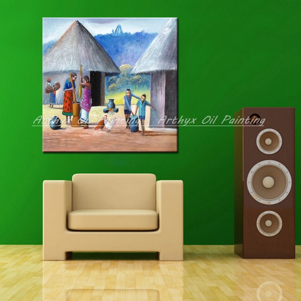 Arthyx искусство без рамки ручная роспись фотокартина маслом на холсте Современная