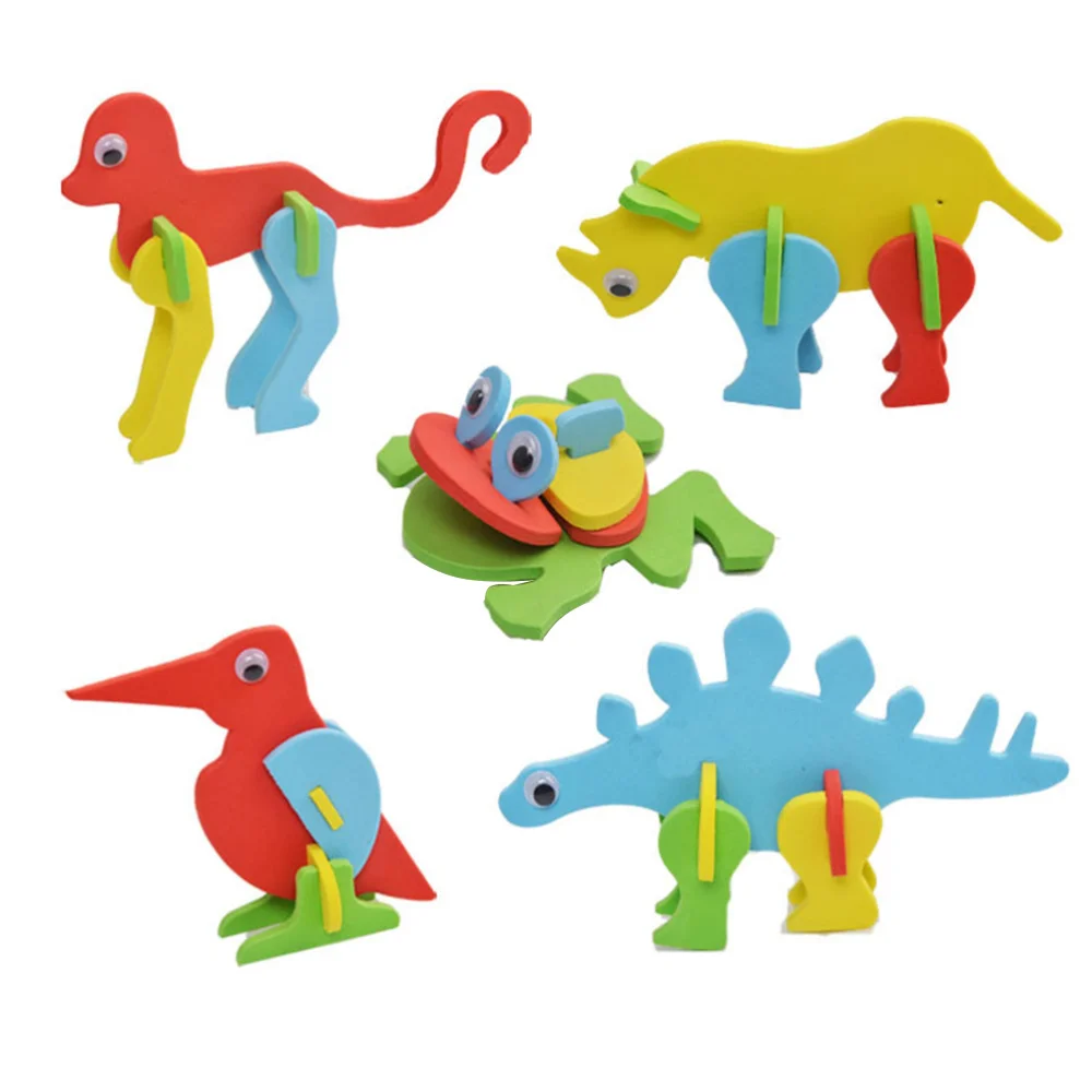 

26pcs Animal EVA Puzzle DIY Assembly 3D Puzzle Educational Jigsaw for Kids Children