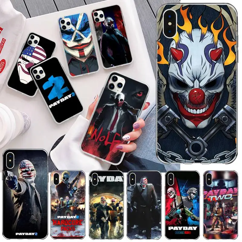 CUTEWANAN Горячая игра payday 2 роскошный уникальный чехол для телефона iPhone 11 pro XS MAX 8 7 6 6S