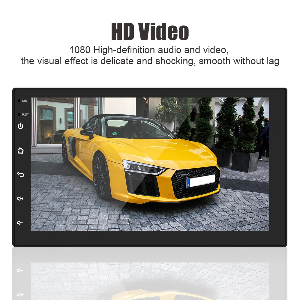 2 Din автомобильное радио MP5 видео плеер Bluetooth WiFi Универсальный 1 + 16 ГБ Android 10.0 GPS