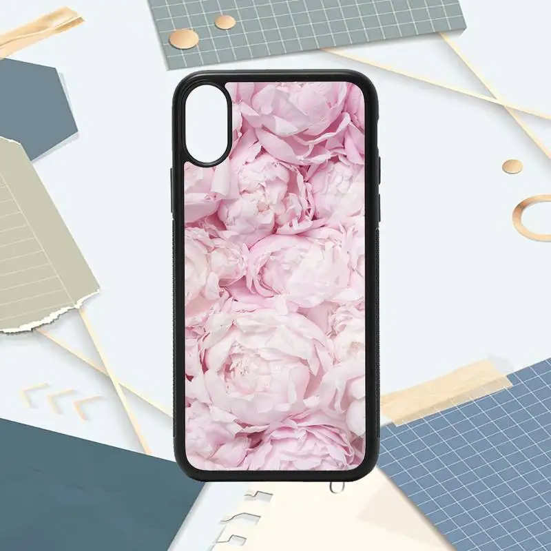 

Colorful Flower Rose Peony Phone Case PC for iPhone 11 12 pro XS MAX 8 7 6 6S Plus X 5S SE 2020 XR