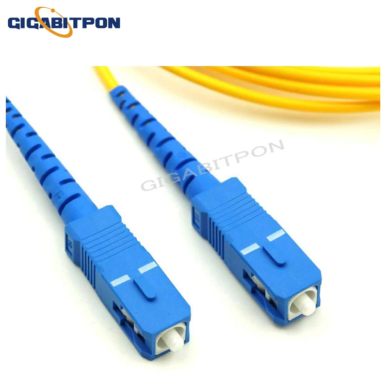10pcs/pack SC/UPC-SC/UPC fiber optic patch cord single mode SM SX fiber simplex 3.0 mm G652D patch cord fiber optic patch cord