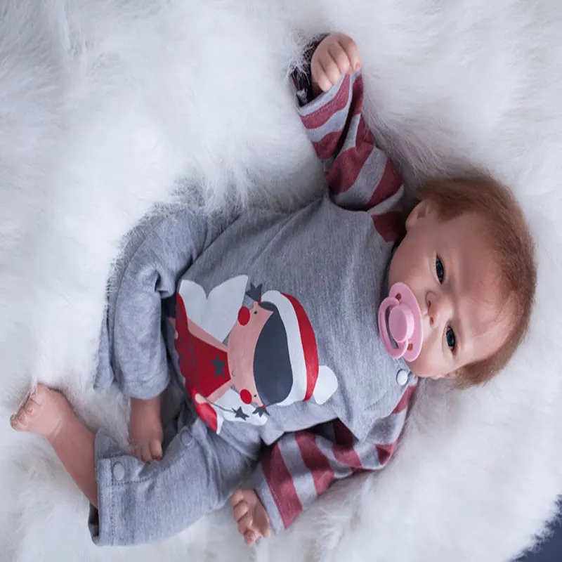 Детские куклы 50 см имитация из силикона Reborn Baby Doll игрушки реалистичные