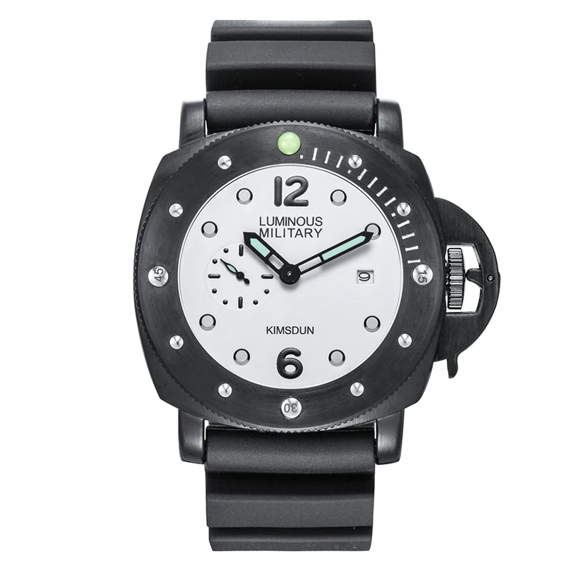 2020 новые мужские часы KIMSDUN Топ бренд спортивные кварцевые резиновый ремешок для