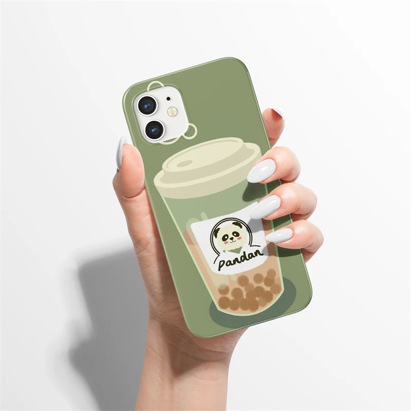 

2021 Cute Cartoon Panda Case For iPhone 12 11 Pro Max Mini X XR XS Max 7 8 6s Plus SE 2020 Shockproof Soft Cover 2021 NEW