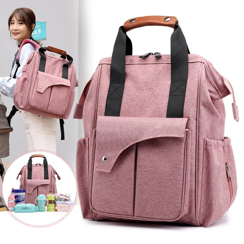 

Baby Fashion Shoulders Mummy Maternity Bag Diaper Feeding Backpack Mommy Bag Package Stroller Nappy Bags Storage Backpack Care