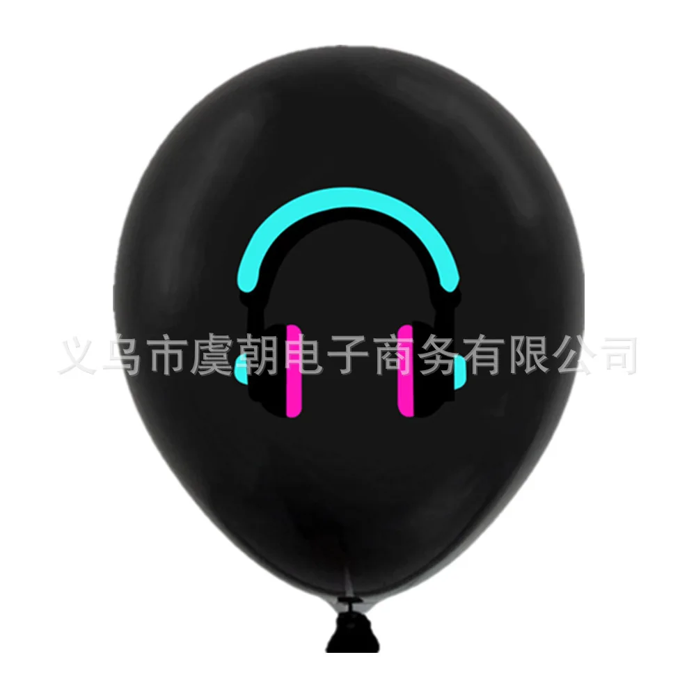 

10pcs Music Theme Party Decorations Latex Balloons Party Confetti Foil Ball Birthday Party Supplie