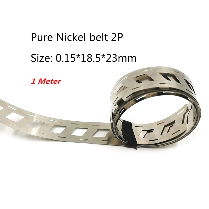 

0.15x18.5MMx23MM Pure Nickel Belt 2P 18650 Lithium Battery Spot Welder Nickel Strip Nickel Li-ion Batteries Used Spot 85LA