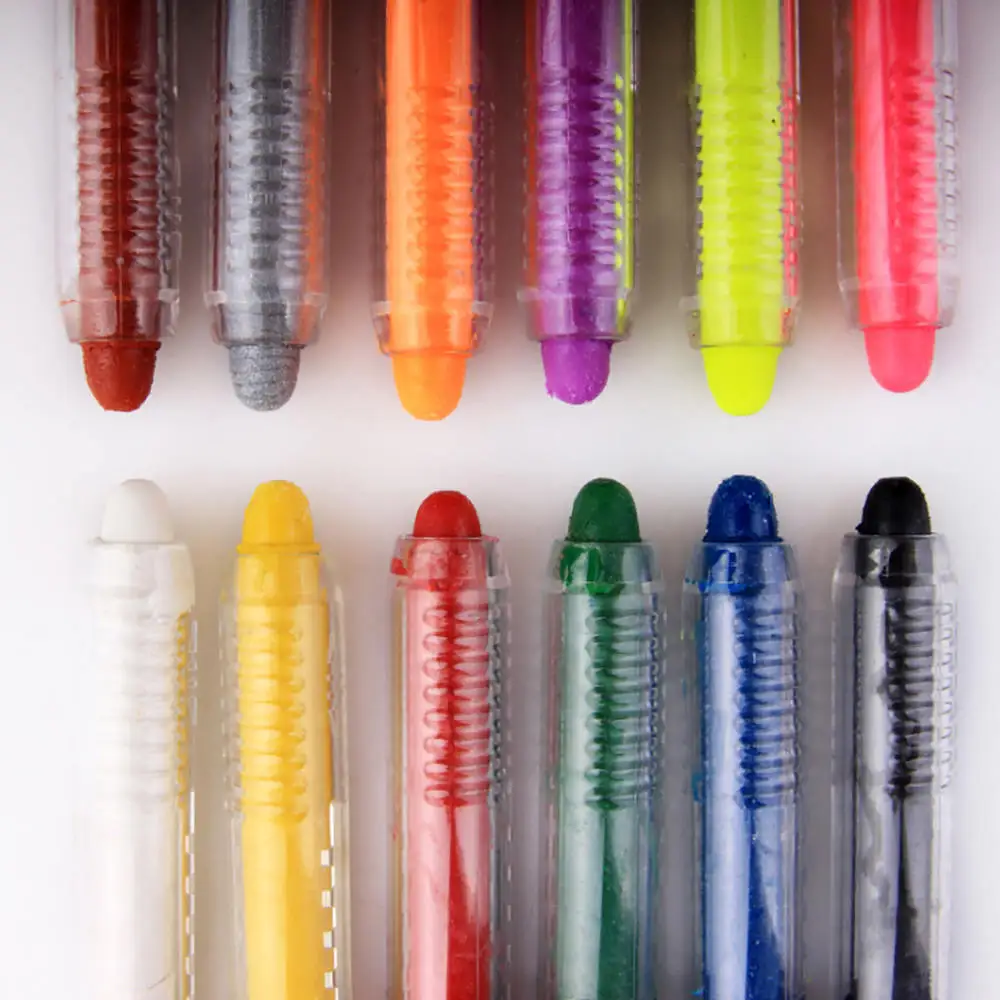 Стирающаяся ручка для рисования лица 12 цветов|Ручки и кисти картин по номерам| |