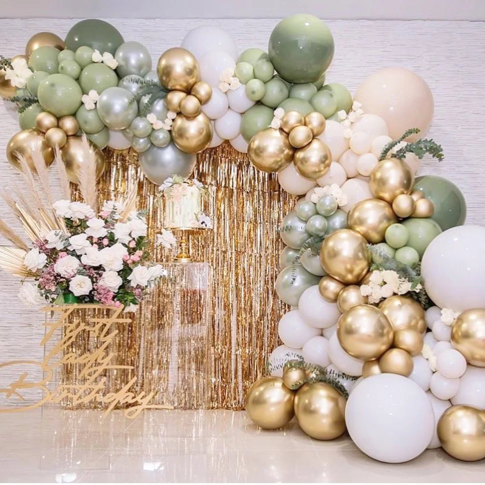 

20-28Pcs Green Black Balloons Set Balloons With Metallic Confetti Balloon Jungle Safari Animal Birthday Party Decorations