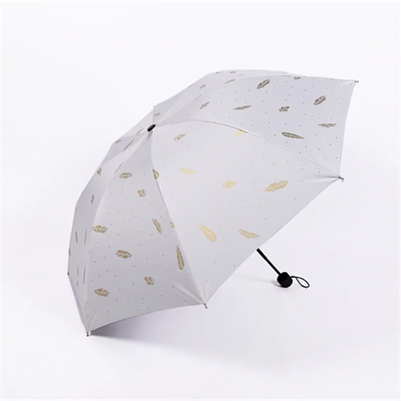 Мужской и Женский креативный рекламный Солнечный дождливый Зонт с бронзовым