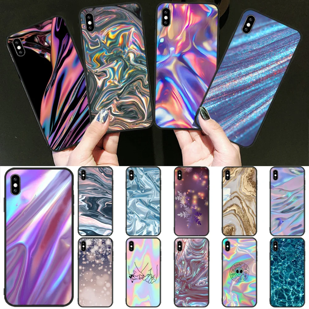 BaweiTE Pastel Metallic Tumblr TPU черный чехол для телефона Корпус iPhone 11 pro XS MAX 8 7 6 6S Plus X 5 5S SE XR |